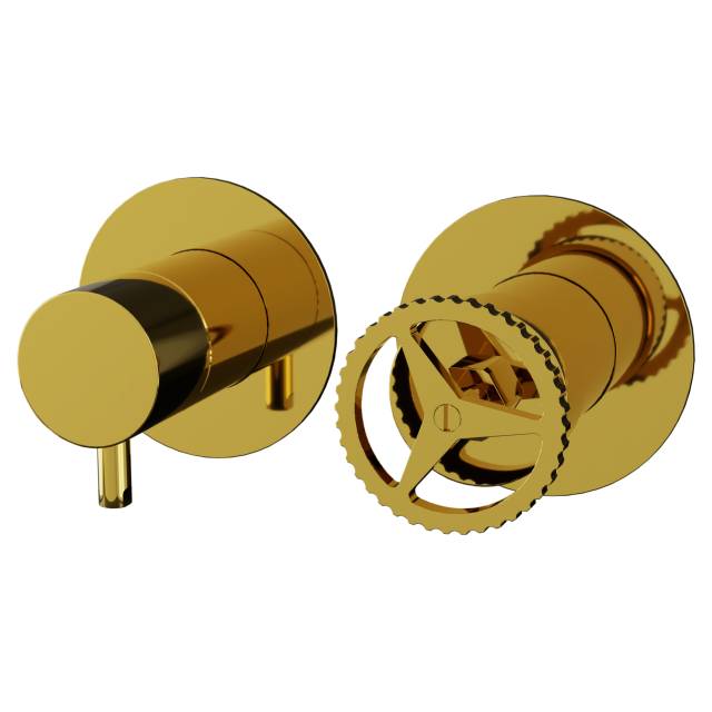 Смеситель для душа Remer Chrono CH92ZPDO, золото глянцевое