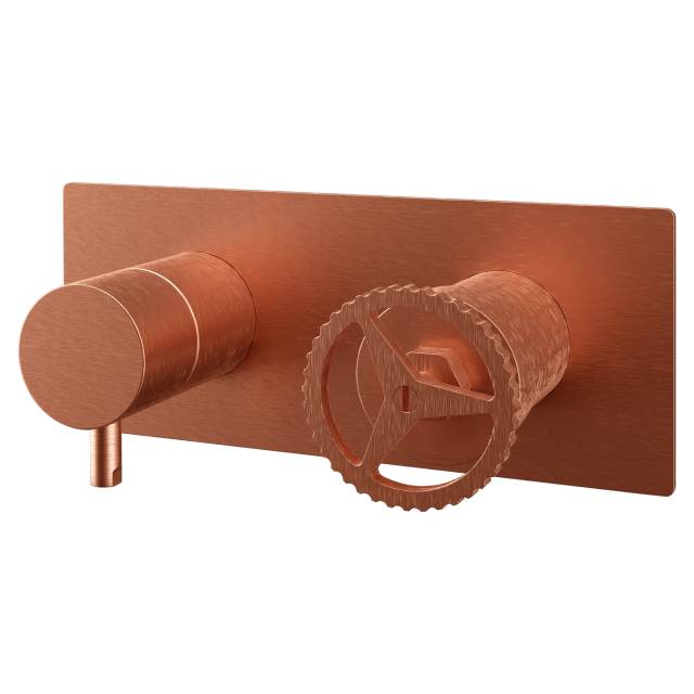 Смеситель для душа Remer Chrono CH93ZRP, медь брашированная