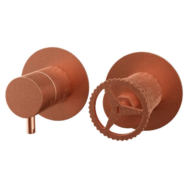 Смеситель для душа Remer Chrono CH93ZPRP, медь брашированная