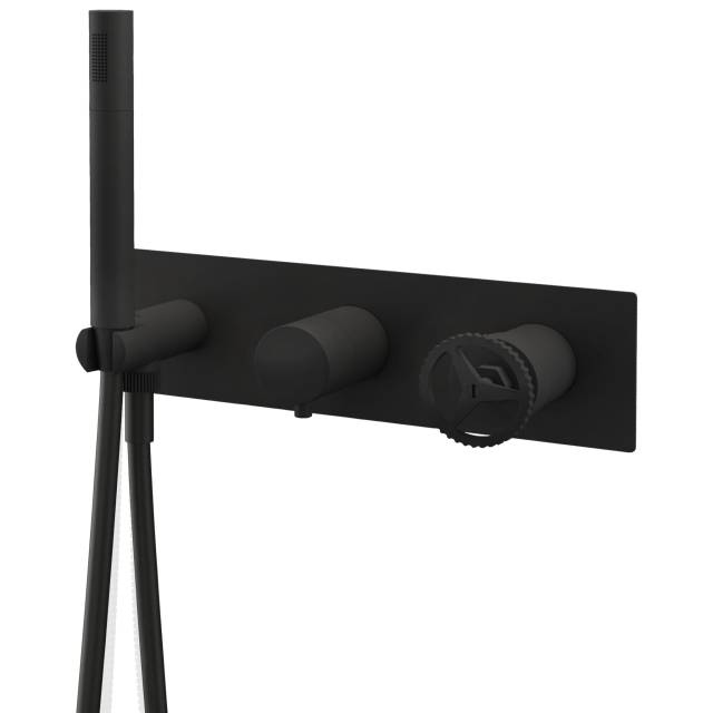 Смеситель для душа Remer Chrono CH97D2NO, черный матовый