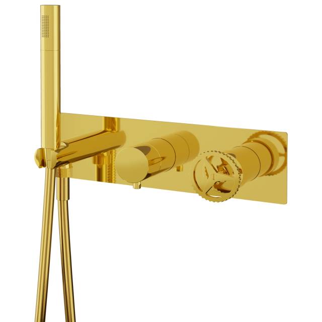 Смеситель для душа Remer Chrono CH97D2DO, золото глянцевое
