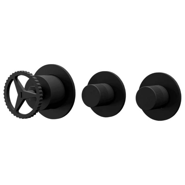 Смеситель для душа Remer Chrono CH98D2PWBNO, черный матовый