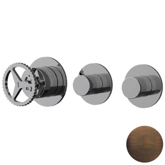 Смеситель для душа Remer Chrono CH98D2PWBBR, бронза масляная