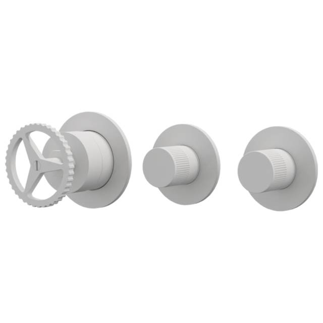 Смеситель для душа Remer Chrono CH98D2PWBBO, белый матовый