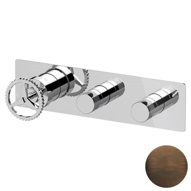 Смеситель для душа Remer Chrono CH98D2WBBR, бронза масляная