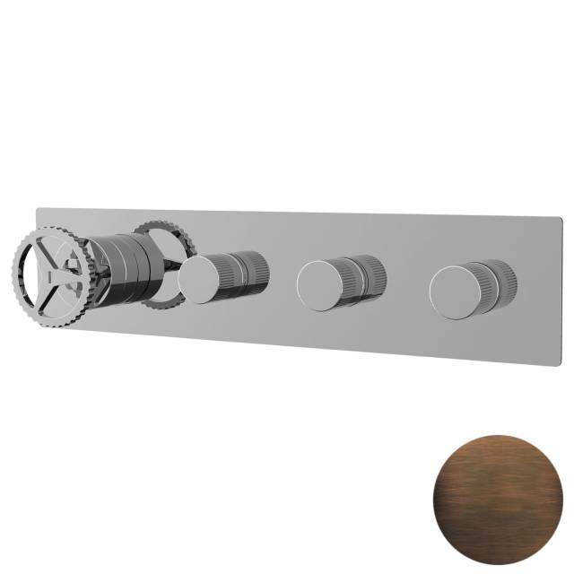 Смеситель для душа Remer Chrono CH98D3WBBR, бронза масляная