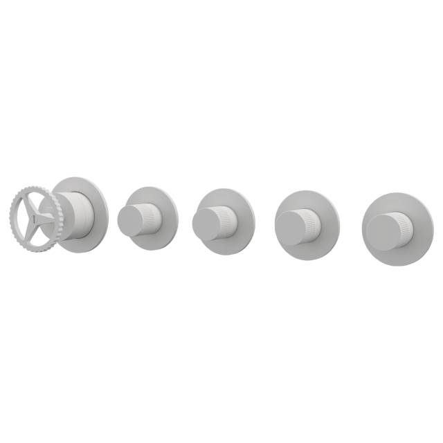 Смеситель для душа Remer Chrono CH98D4PBO, белый матовый