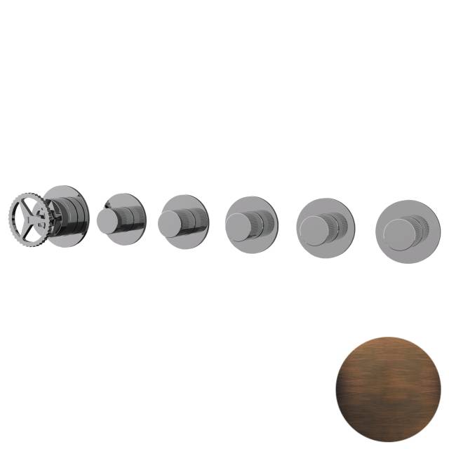 Смеситель для душа Remer Chrono CH98D5PWBBR, бронза масляная