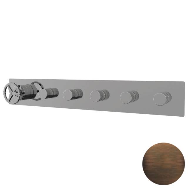 Смеситель для душа Remer Chrono CH98D5WBBR, бронза масляная