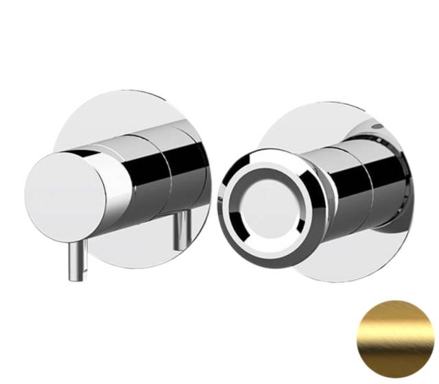 Смеситель для душа Remer Element ET92ZPWBBG, золото брашированное