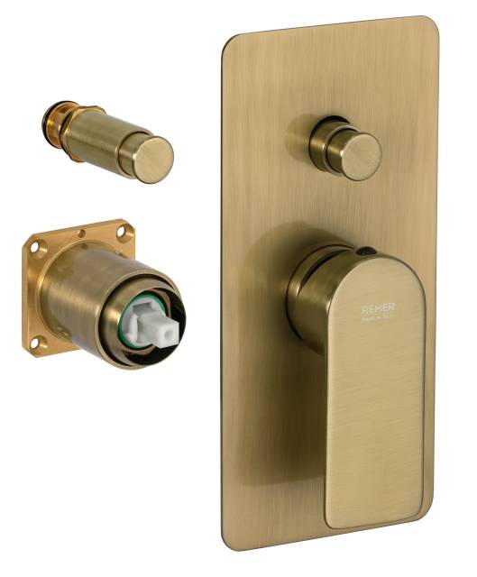 Смеситель для душа Remer Infinity I09KBVO, состаренная латунь