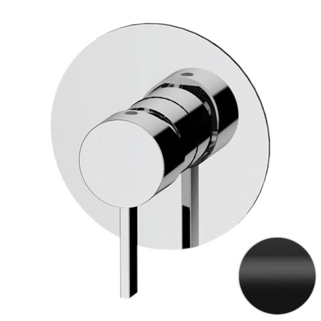 Смеситель для душа Remer Metrica MC30LNO, черный матовый