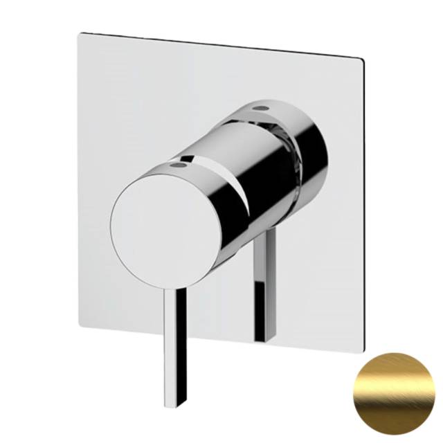 Смеситель для душа Remer Metrica MC30QBG, золото брашированное