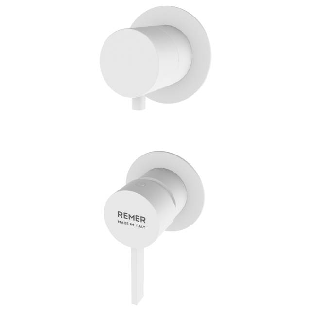 Смеситель для душа Remer Metrica MC92PWBBO, белый матовый