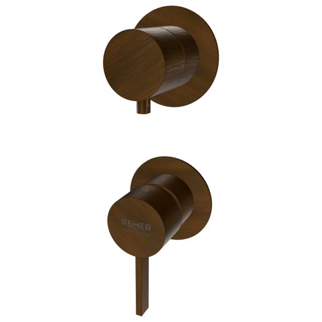 Смеситель для душа Remer Metrica MC92PWBBR, бронза масляная