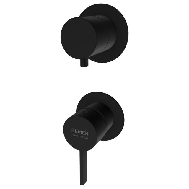 Смеситель для душа Remer Metrica MC93PWBNO, черный матовый