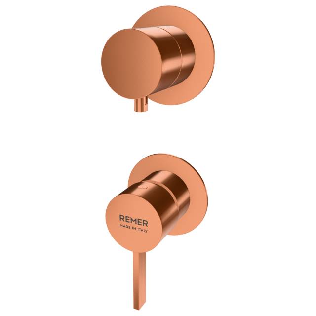 Смеситель для душа Remer Metrica MC93PWBRP, медь брашированная