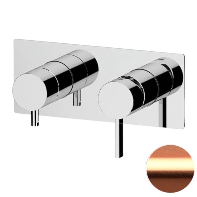 Смеситель для душа Remer Metrica MC93ZRP, медь брашированная