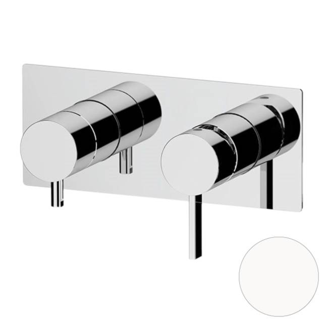 Смеситель для душа Remer Metrica MC93ZBO, белый матовый