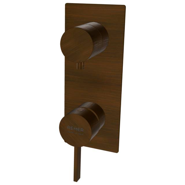 Смеситель для душа Remer Metrica MC93WBBR, бронза масляная