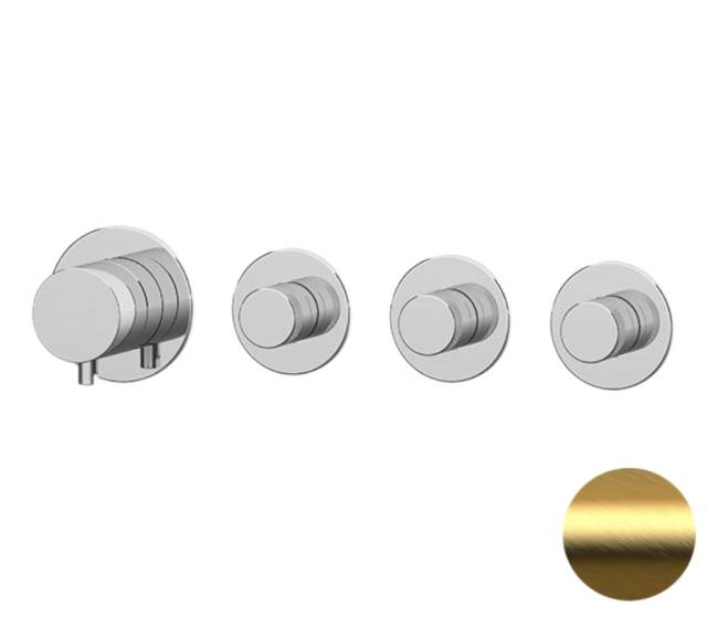 Смеситель для душа Remer X Style N98D3PBG, золото брашированное