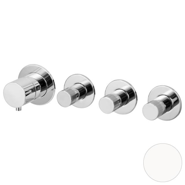 Смеситель для душа Remer X Style N98D3PWBBO, белый матовый