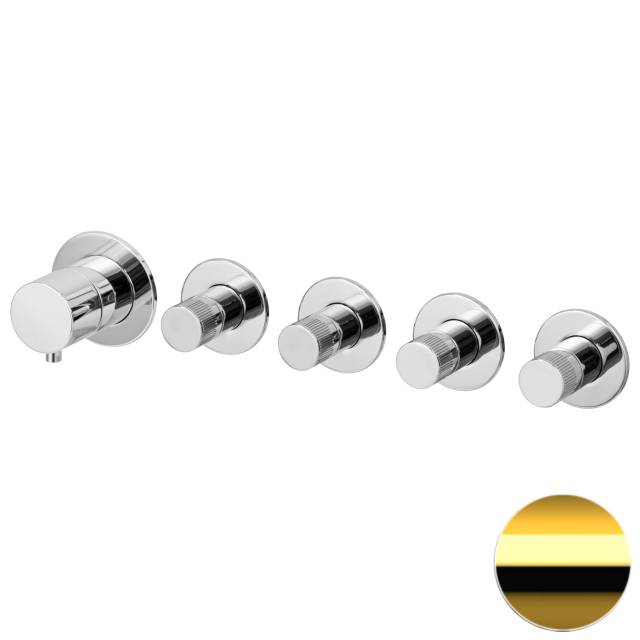 Смеситель для душа Remer X Style N98D4PWBDO, золото глянцевое