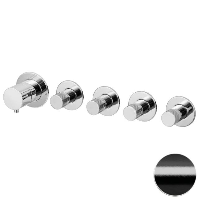 Смеситель для душа Remer X Style N98D4PWBCFP, черный брашированный хром