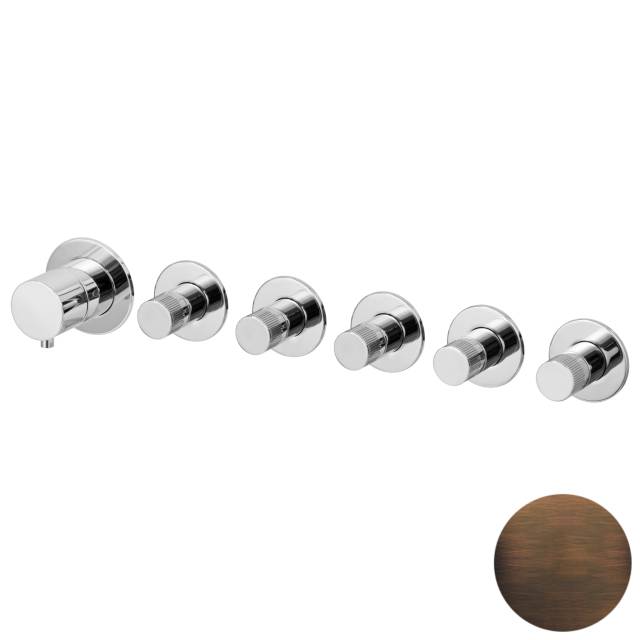 Смеситель для душа Remer X Style N98D5PWBBR, бронза масляная