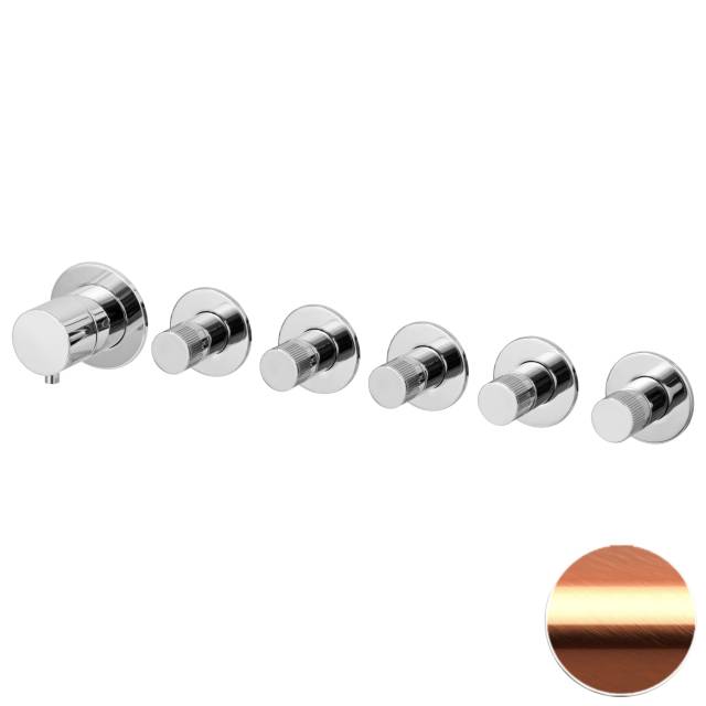 Смеситель для душа Remer X Style N98D5PWBRP, медь брашированная