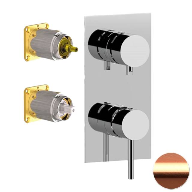 Смеситель для душа Remer X Style X93QKBRP, медь брашированная