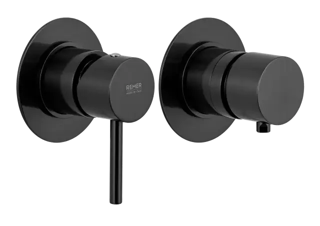 Смеситель для душа Remer X Style X96CFP, чёрный брашированный хром