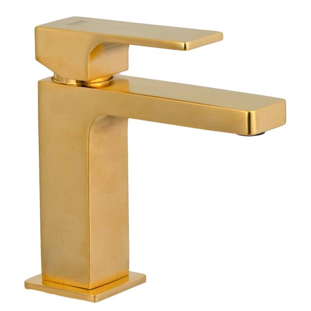 Смеситель для раковины Remer Absolute AU12BG, золото брашированное