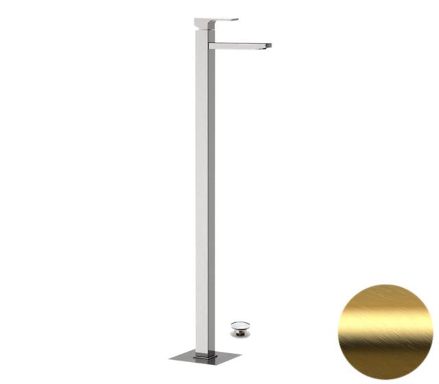 Смеситель для раковины Remer Absolute AU18BG, золото брашированное