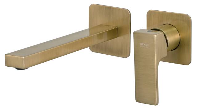 Смеситель для раковины Remer Absolute AU15PLVO, состаренная латунь