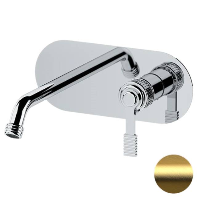 Смеситель для раковины Remer Atelier AL15WBBG, золото брашированное