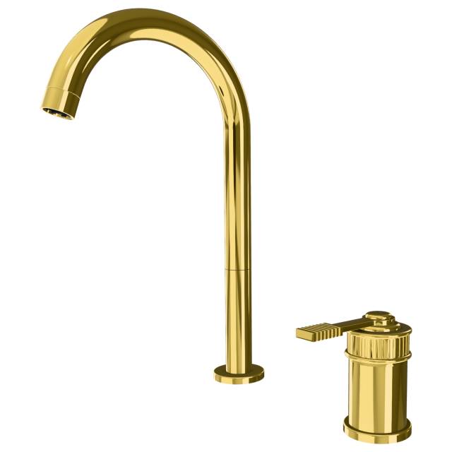 Смеситель для раковины Remer Atelier AL57LDO, золото глянцевое