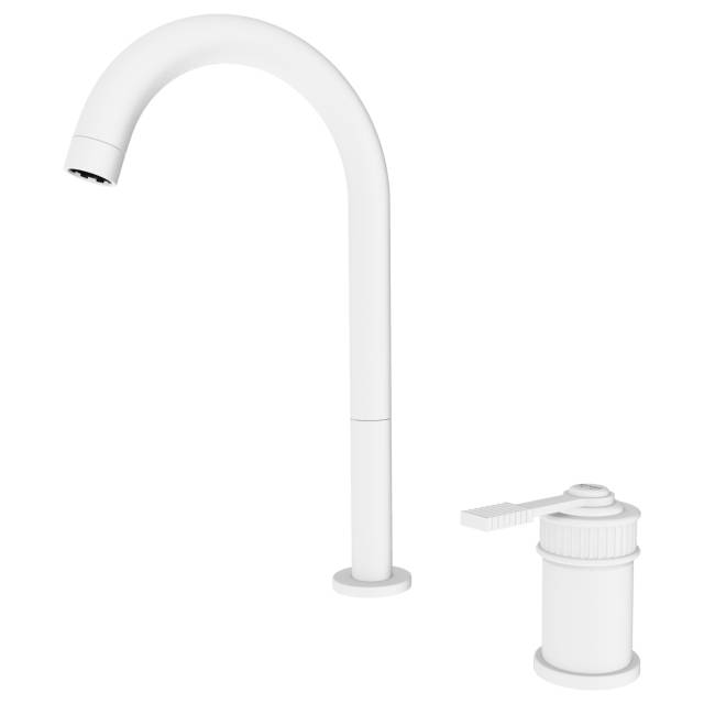 Смеситель для раковины Remer Atelier AL57LBO, белый матовый