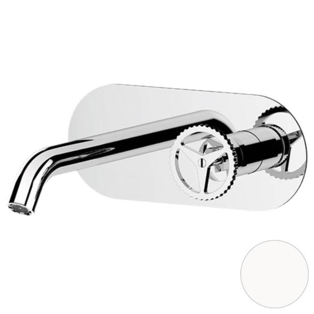 Смеситель для раковины Remer Chrono CH15LWBBO, белый матовый