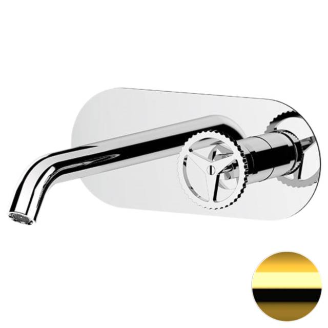 Смеситель для раковины Remer Chrono CH15LWBDO, золото глянцевое