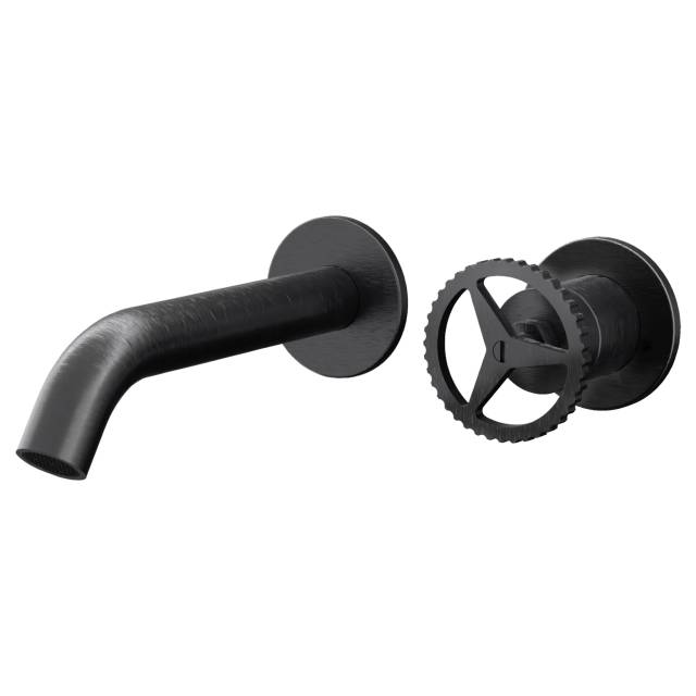 Смеситель для раковины Remer Chrono CH15PLCFP, черный брашированный хром