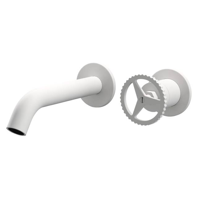 Смеситель для раковины Remer Chrono CH15PWBBO, белый матовый