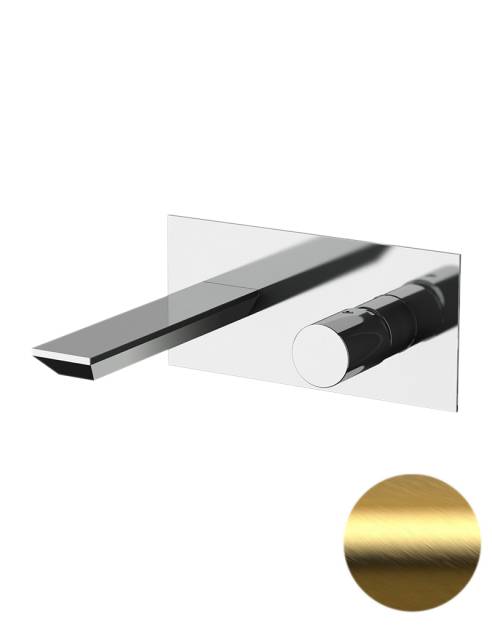 Смеситель для раковины Remer Edge EG515BG, золото брашированное