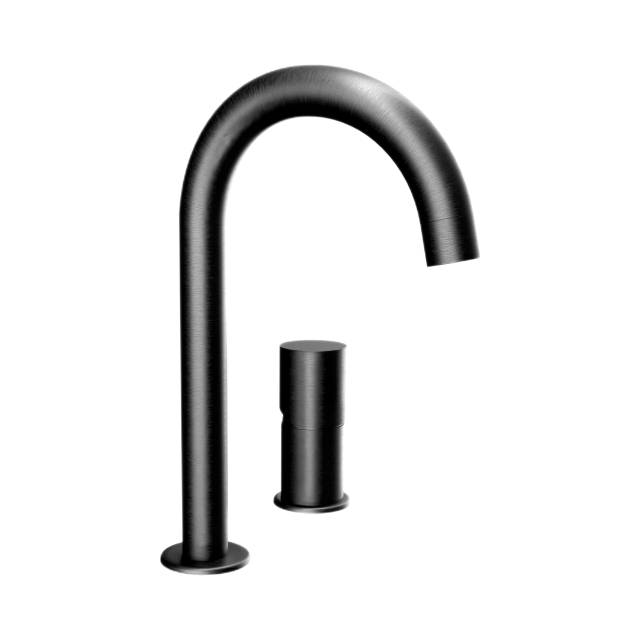 Смеситель для раковины Remer Edge EG557CFP, черный брашированный хром