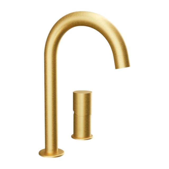 Смеситель для раковины Remer Edge EG557BG, золото брашированное