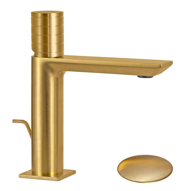 Смеситель для раковины Remer Edge EG610BG, золото брашированное