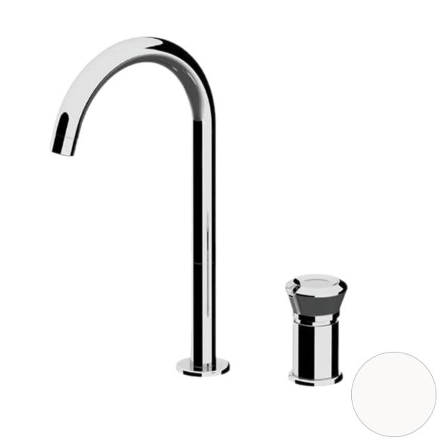 Смеситель для раковины Remer Element ET57LBO, белый матовый