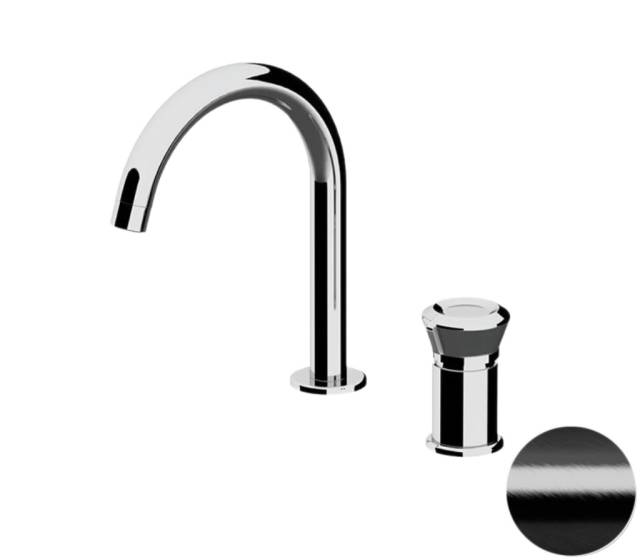 Смеситель для раковины Remer Element ET57CFP, черный брашированный хром