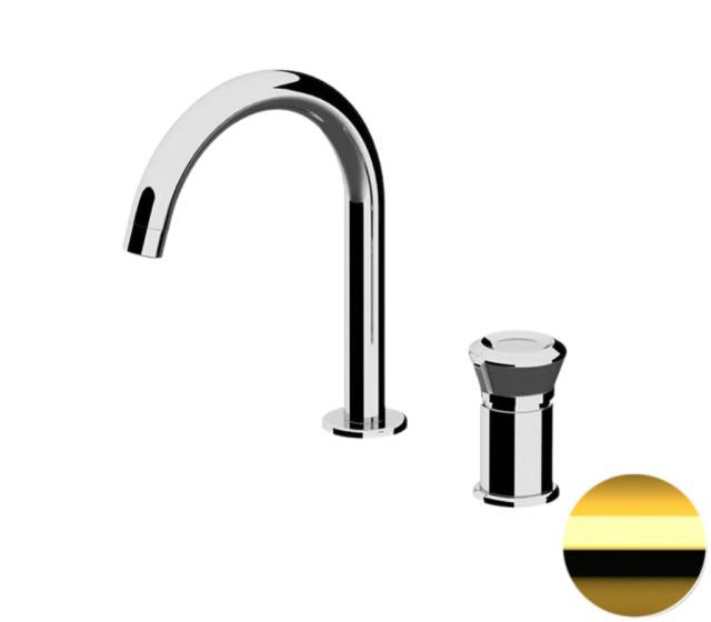 Смеситель для раковины Remer Element ET57DO, золото глянцевое