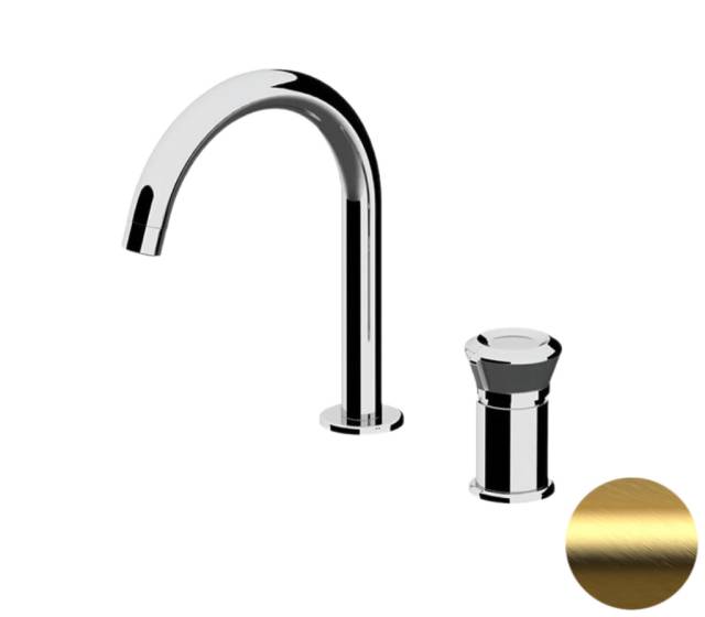 Смеситель для раковины Remer Element ET57BG, золото брашированное